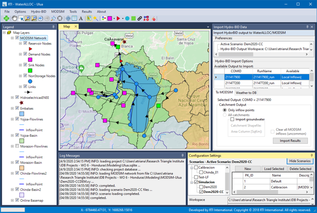 WaterALLOC main user interface